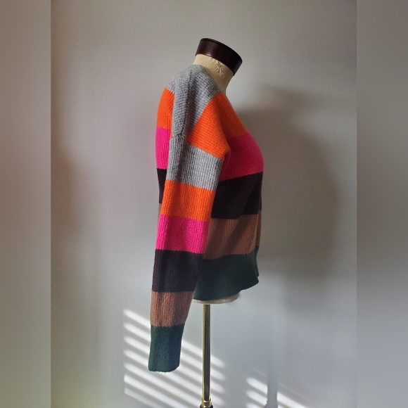 TWIK by Simons striped colorblock sweater. Size XS - Picture 3 of 6